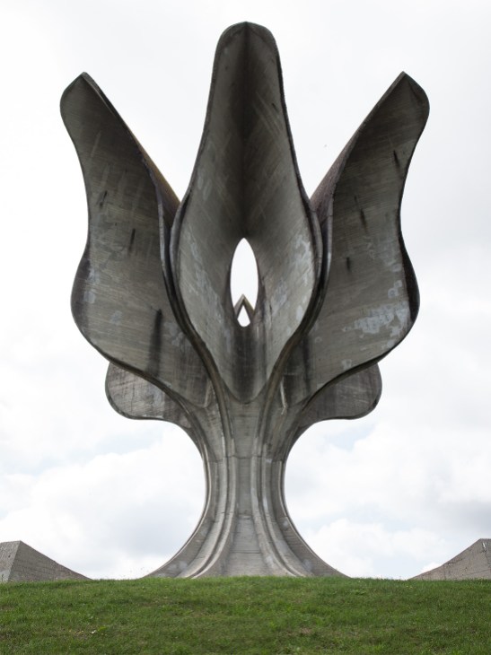 The Flower Monument in
Jasenovac, Croatia