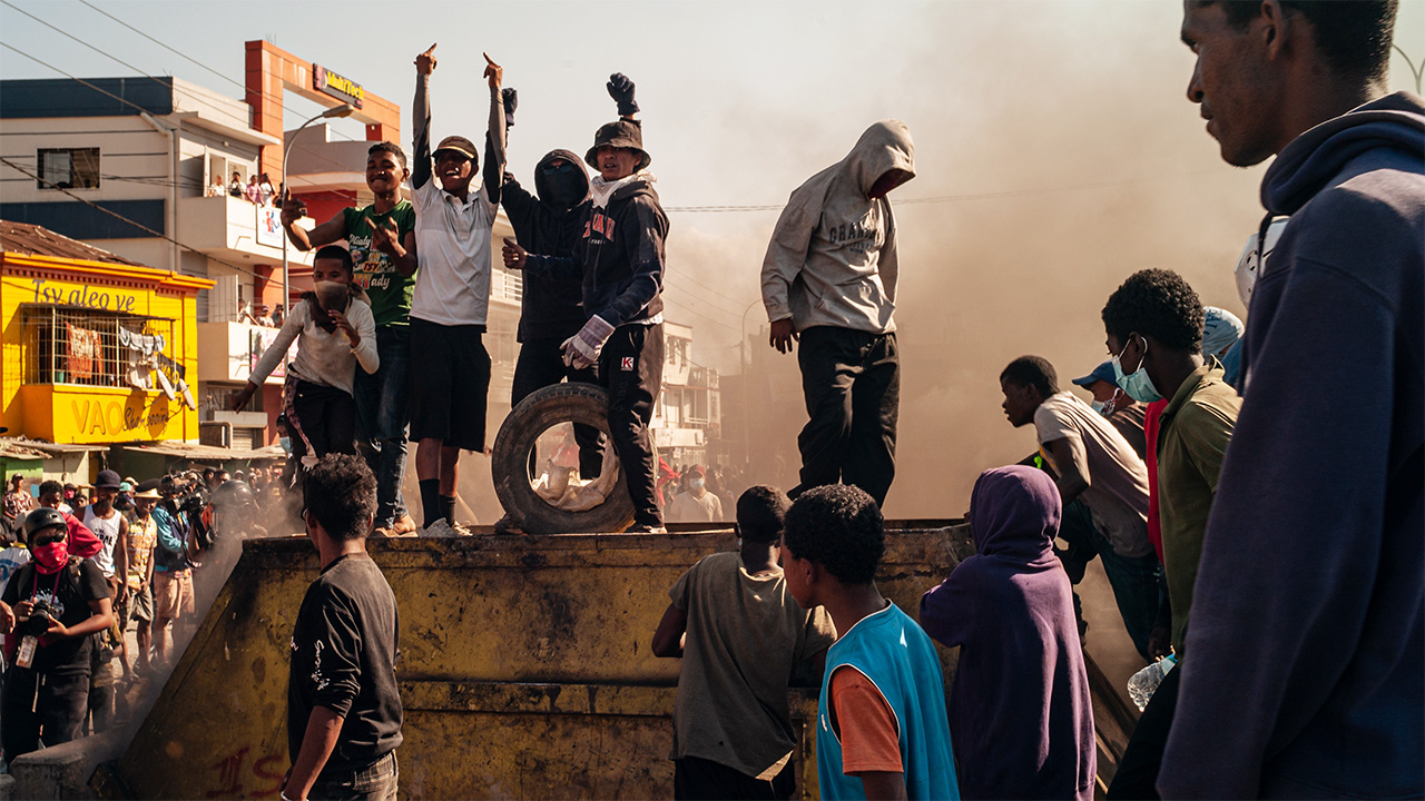 Security forces intervene against the 'Gen-Z' protesters