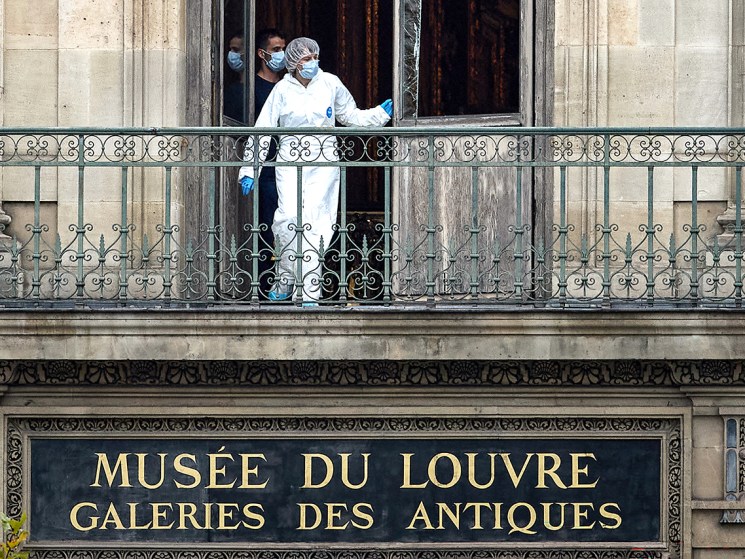 Investigator at the Louvre