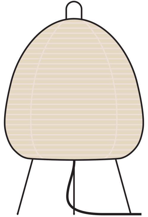 Japan_Akari light by Isamu Noguchi for Ozeki, 1951