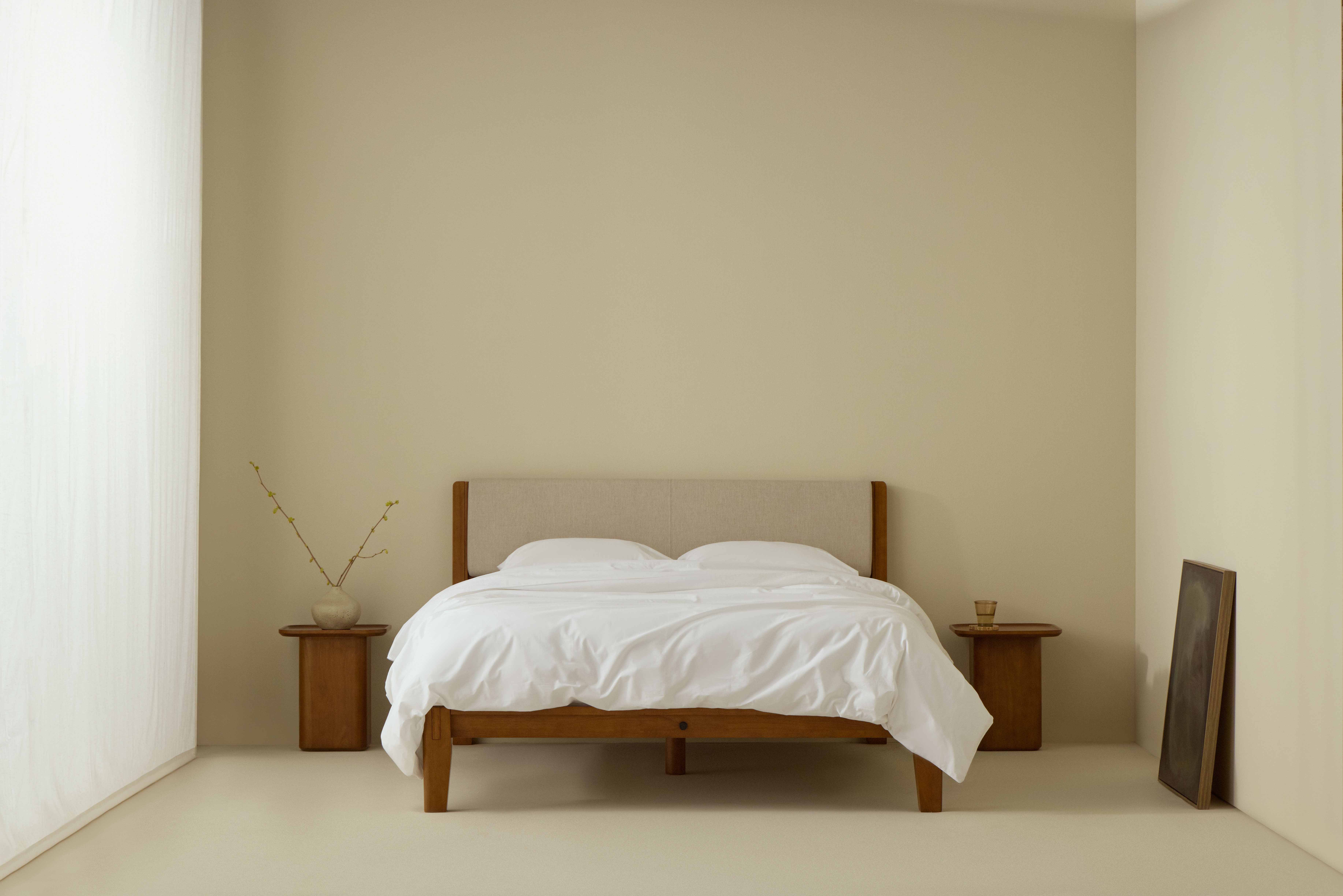 Thuma classic bed, walnut frame