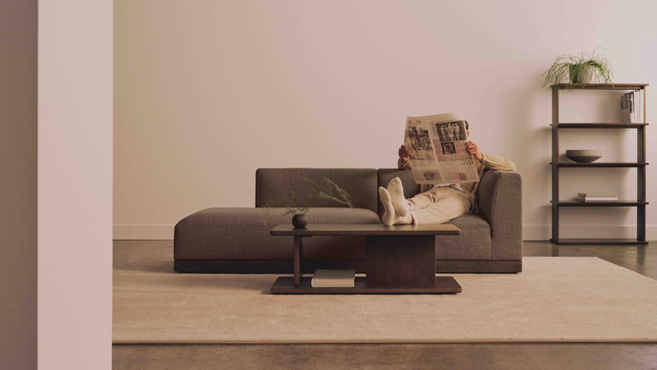 Thuma sectional mocha sofa