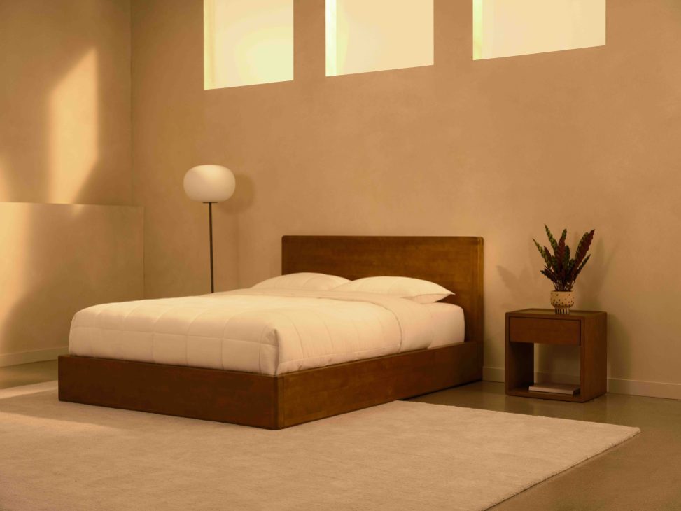 Thuma walnut bed-side table