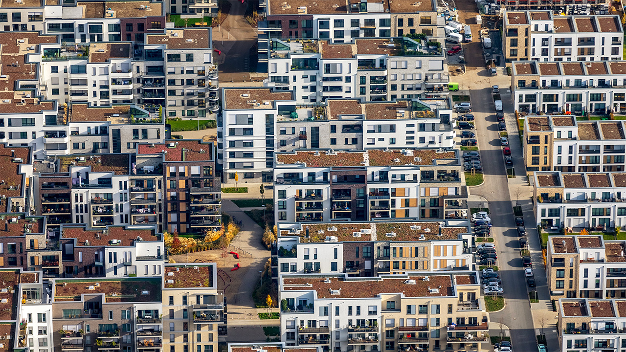 New housing estate in Düsseldorf
