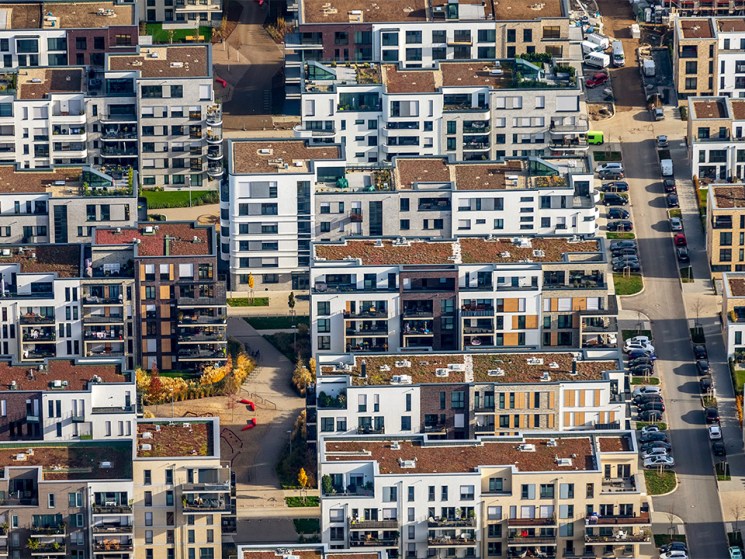 New housing estate in Düsseldorf