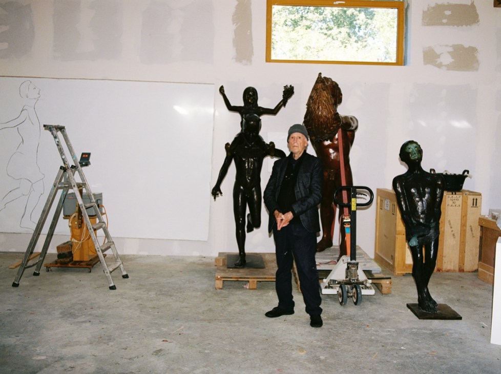 Martial Raysse in his studio