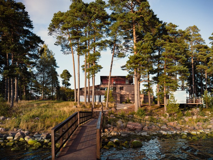 Hanaholmen Cultural Centre on the island of Hanasaari in Espoo, Finland