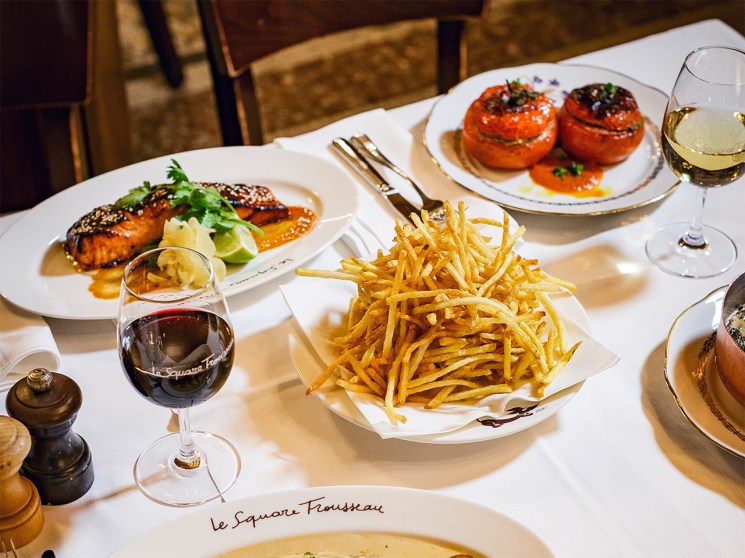 Dinner is served at Le Square Trousseau in Paris