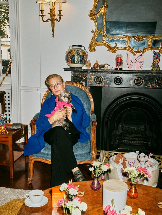 Josefa González-Blanco, Mexico’s ambassador to the UK holds her dog, Tiny Dancer