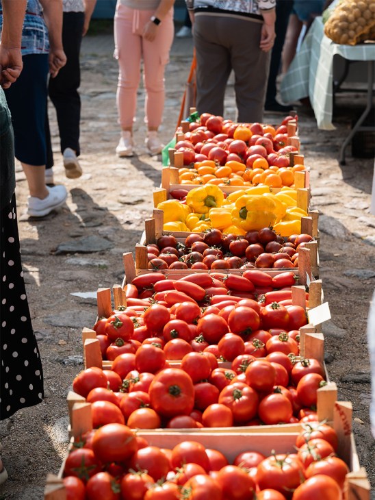 Organic produce for sale