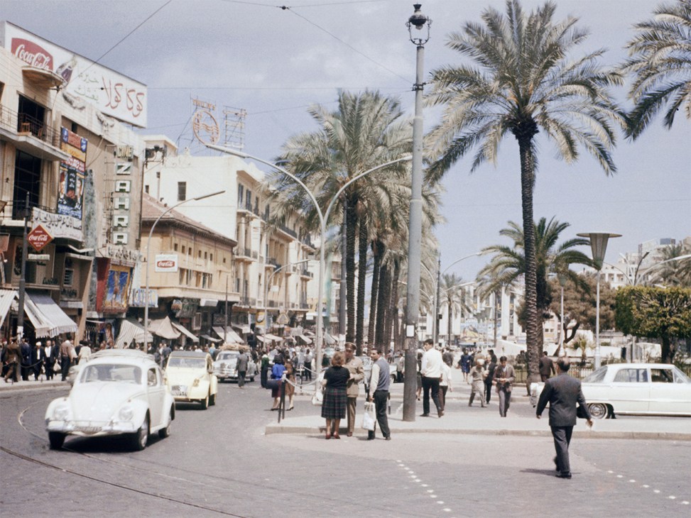 Place des Martyrs, downtown Beirut in the 1960s. Before the civil war, the city was known as the Paris of the Middle East.