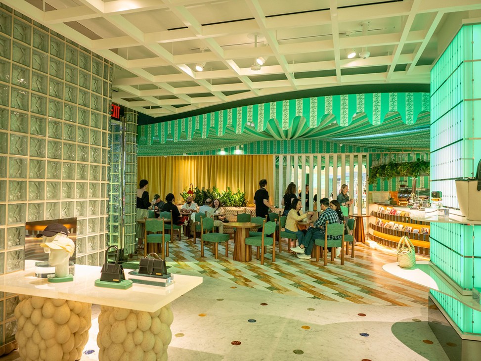 Lavish interior of French retailer Printemps' Manhattan store