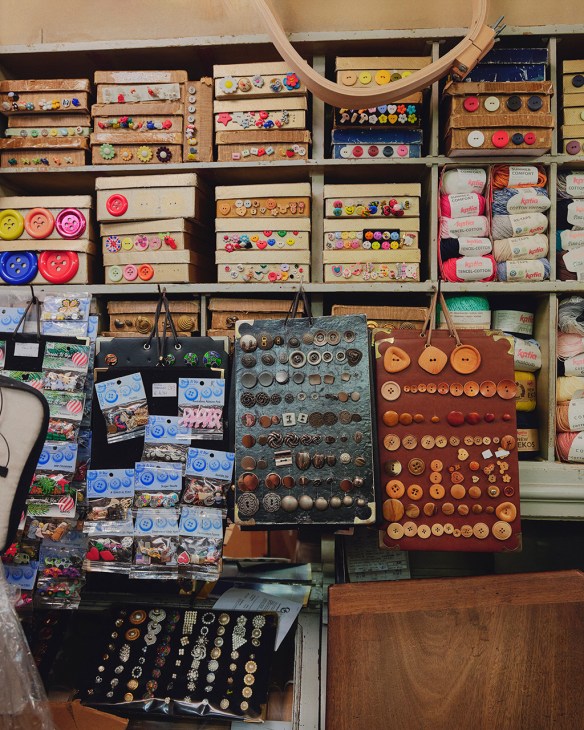 Interior of Retrosaria Bijou haberdashery in Lisbon