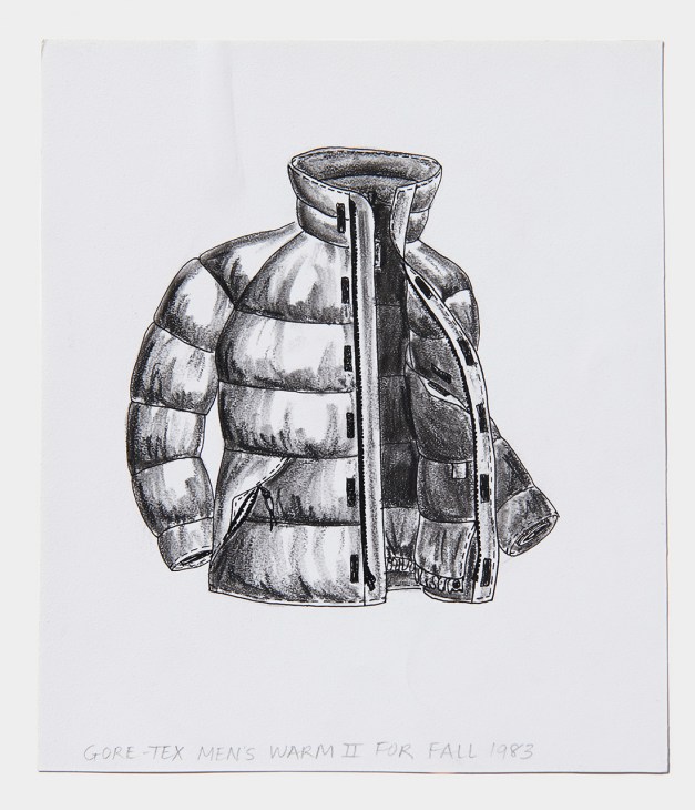 Product sketch of a Marmot
jacket from 1983