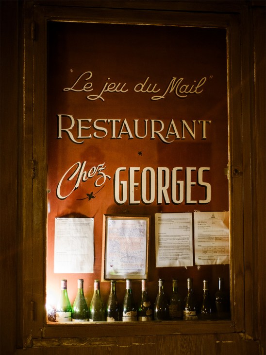 Exterior of Chez Georges, Paris
