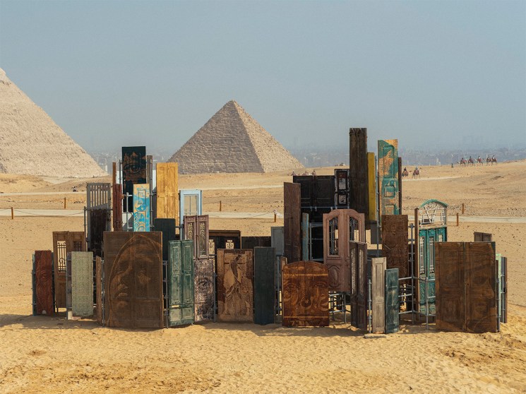 Vhils exhibition Cairo