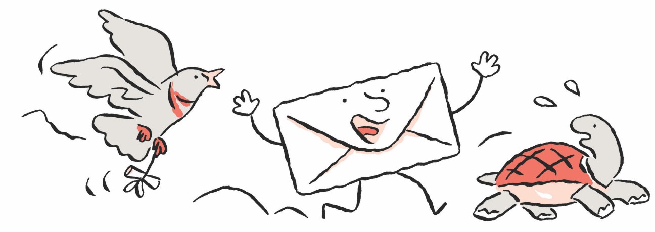 Illustration of post