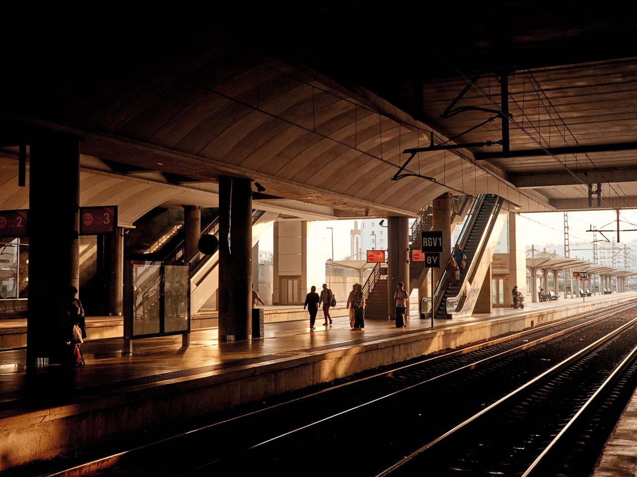 Morocco train station, interior
