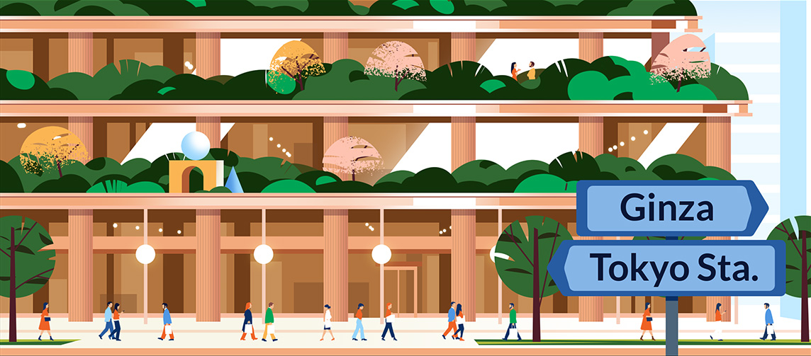 Tokyo Tatemono | Culture hub, illustration