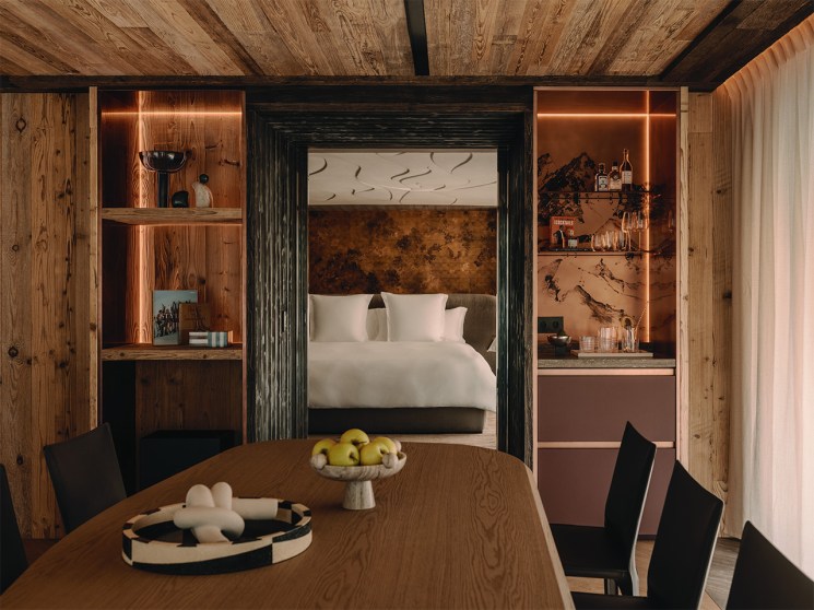 Guest room at Rosewood Courchevel Le Jardin Alpin