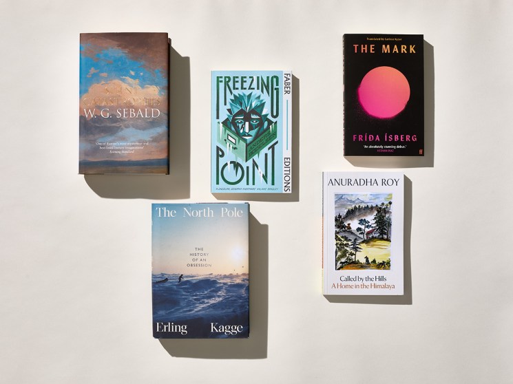 Flat plan image of the five books featured in this article