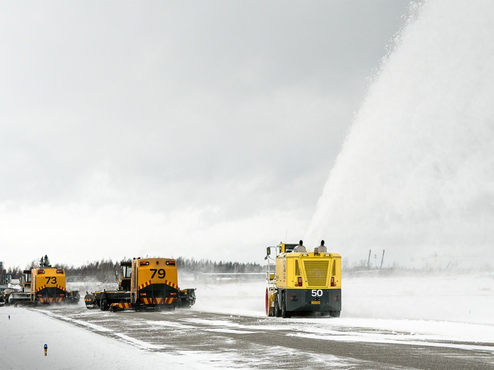 PSB machines
on the runway in Finland