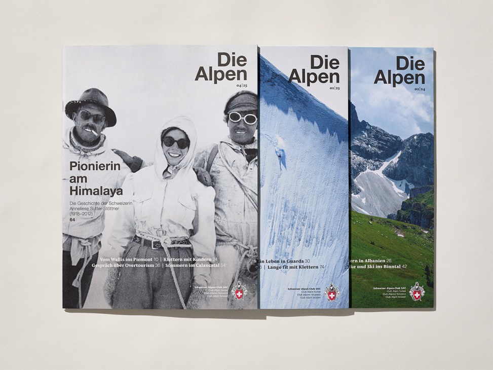 Issues of ‘Die Alpen’ magazine