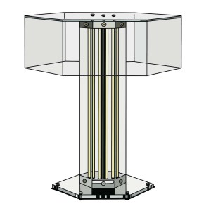 Superwire T table lamp by Flos, Italy