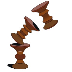 Trio of stools by Vitra, Switzerland