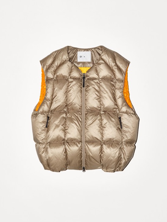 Gold puffer-style vest by Goldwin 0
