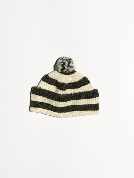 striped bobble hat by Heimat 3 Clutch Cafe