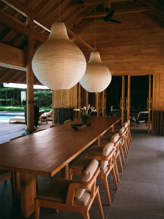 The dining area at Rumah Rubah residence and vacation rental in Bali