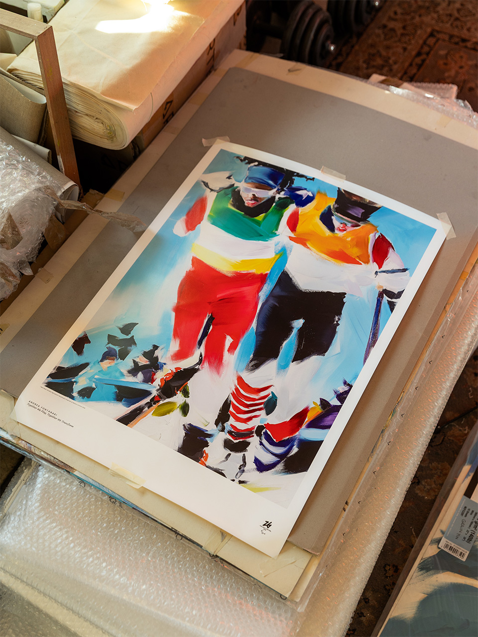 A studio visit with Andrea Fontanari, the Italian painter behind