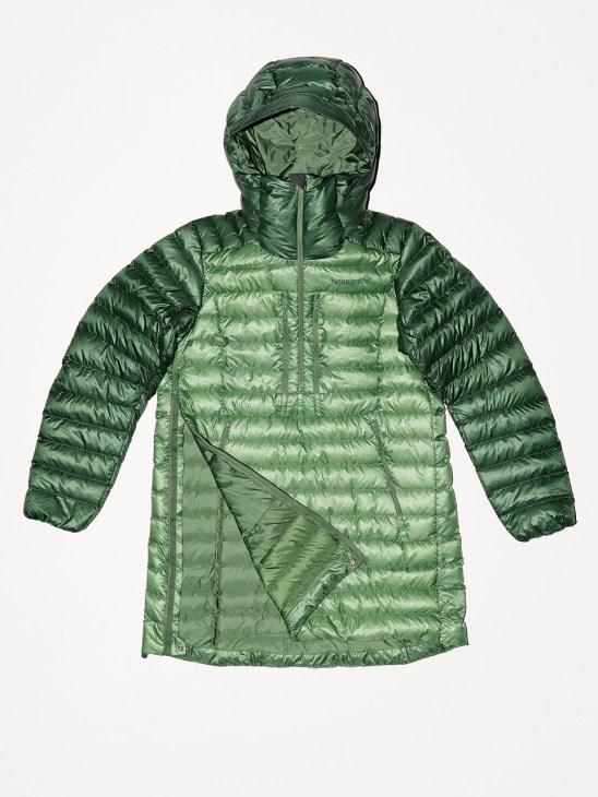 green quilted anorak by Norrøna