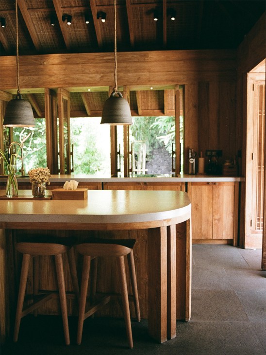 The kitchen at at Rumah Rubah residence and vacation rental in Bali