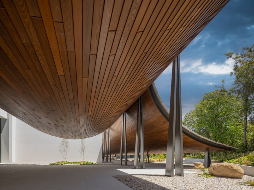 Exterior of Fundação Calouste Gulbenkian in Lisbon