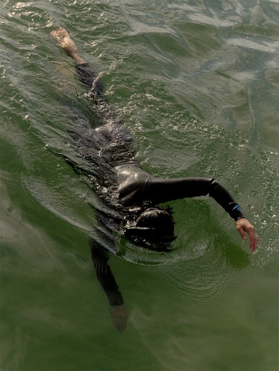 A swimmer at Coalcliff