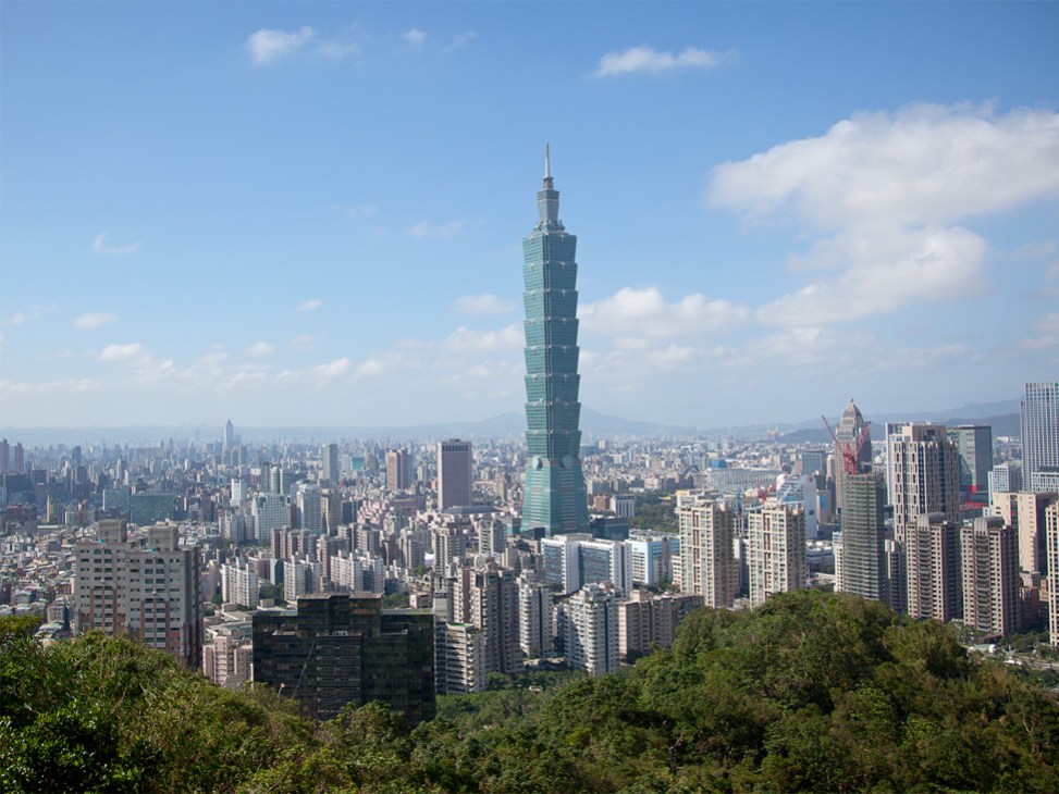 Tapei skyline in Taiwan