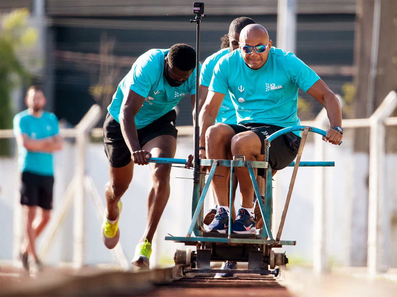 Brazil’s bobsleigh veteran
Edson Bindilatti in action