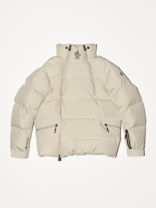 white puffer jacket by Moncler Grenoble