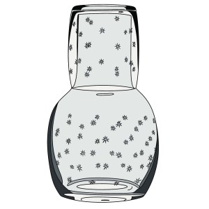 Crystal carafe set by The Vintage List, UK