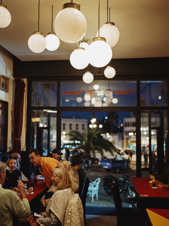Evening crowd at the Cinémathèque de Tanger