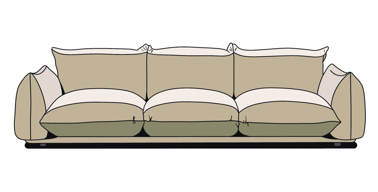 Marenco sofa by Arflex, Italy