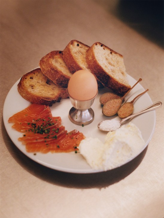 Light breakfast at Sabale restaurant, Sofia