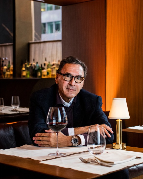 Gero Fasano - owner of Fasano Hospitality Group - sits inside one of his restuarants