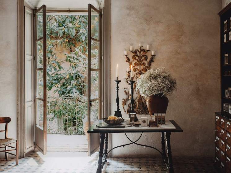 Inside Arquinesia Perfumes store in Palma, Mallorca