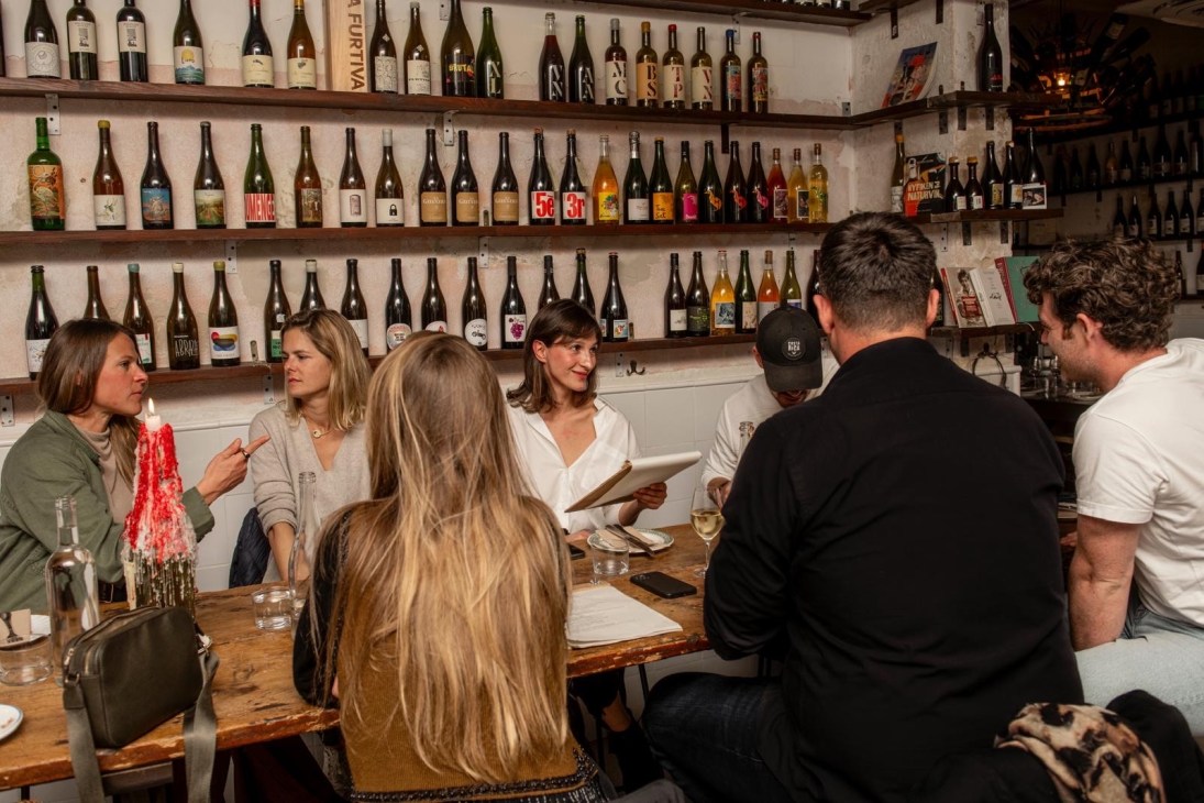 Customers inside Bar La Sang, Palma 