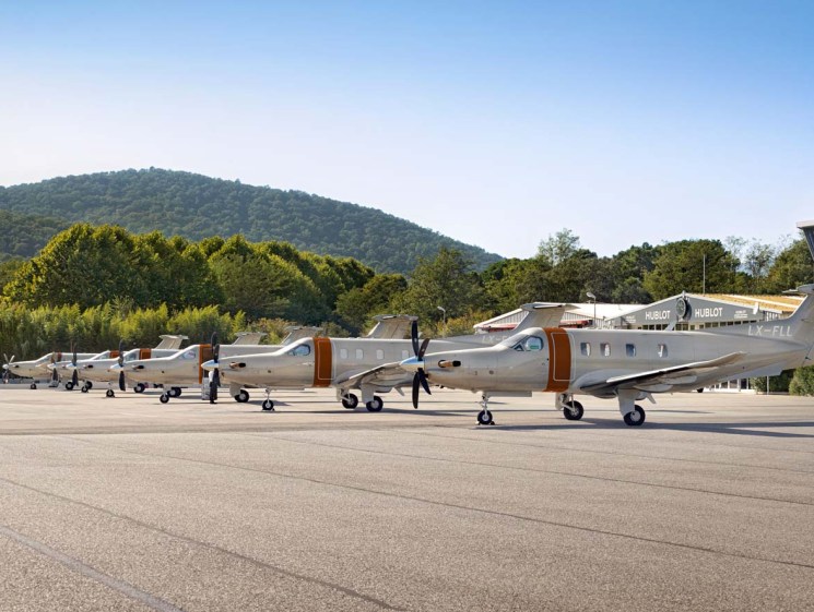 Jetfly vessels at St Tropez airport