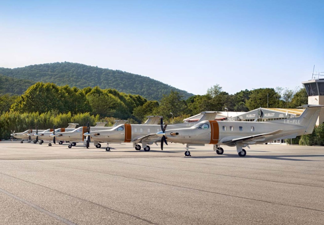 Jetfly vessels at St Tropez airport