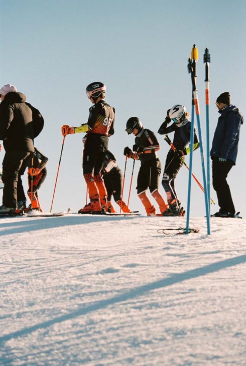 Skiiers at Kitzbühel